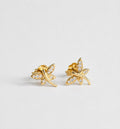 Diamond Dragonfly Earrings 14K